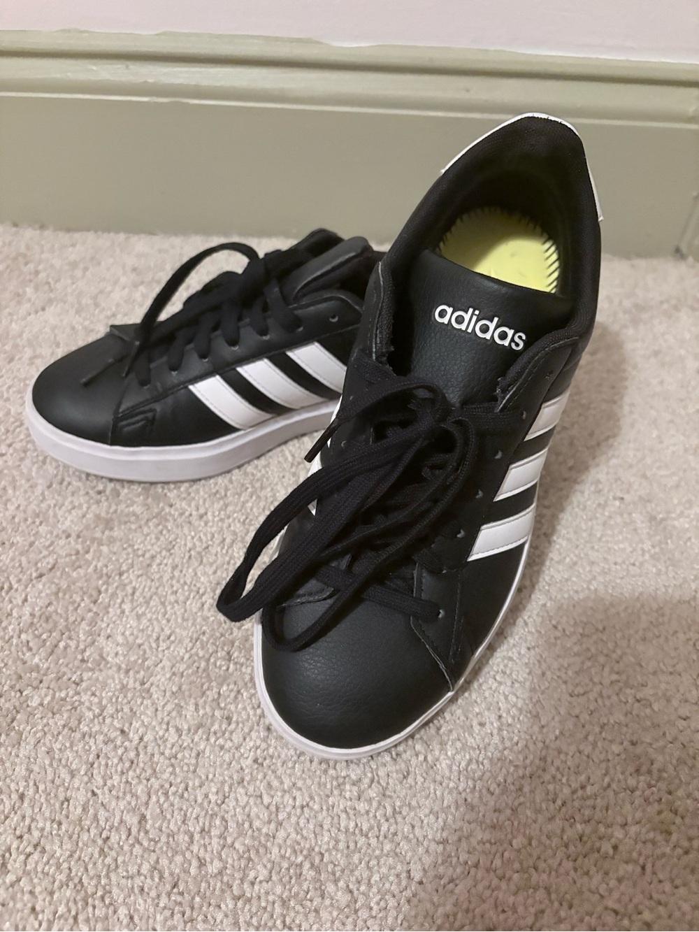 Kids Adidas Black and White sneakers